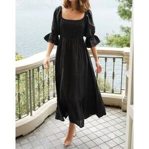 NEW BEACHWOOD BABY deia dress in black